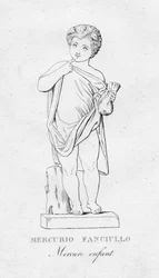 Mercure enfant, vers 1850