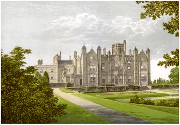 Merevale Hall, Warwickshire, maison de la famille Dugdale, vers 1880