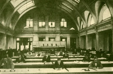 Bureau de dessin de Messrs. Harland & Wolff, Belfast, vers 1930