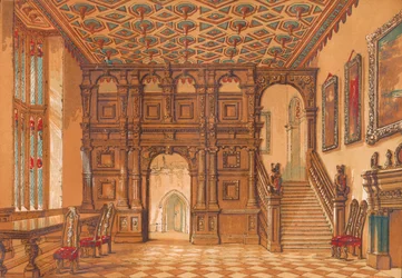 Methley Hall, vers 1845