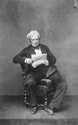 Michael Faraday, physicien et chimiste britannique, vers 1850-1867