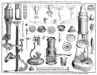 Microscopes et objets microscopiques, 1750