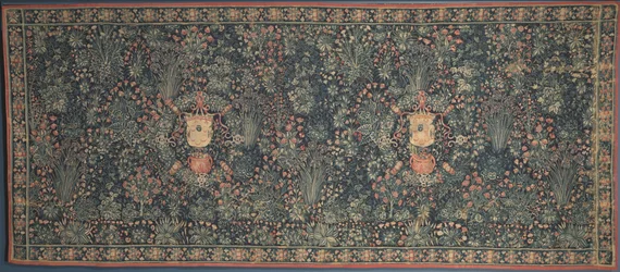 Tapisserie Millefleurs avec armoiries des Médicis, années 1520