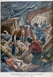 Effondrement de mine, Aniche, France, 1900