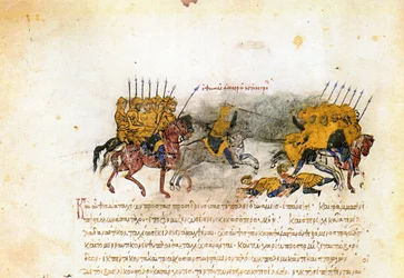 Miniature du Skylitzes de Madrid, 11ème-12ème siècle