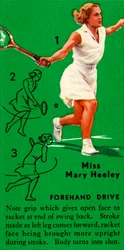 Miss Mary Heeley - Coup droit, vers 1935