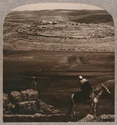Mizpeh, avec le pilier de pierres de Jacob, vers 1900