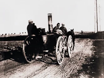Cuisine mobile en route, vers 1914-1918