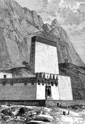 Monastère à Shigatze, Tibet, vers 1890