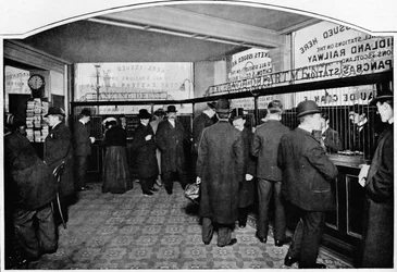 Département de change, Thmas Cook & Son, Ludgate Circus, City of London, c1903