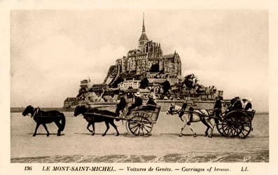 Mont-Saint-Michel, Normandie, France, début du 20e siècle