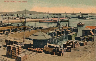Montevideo - Le Port, vers 1900