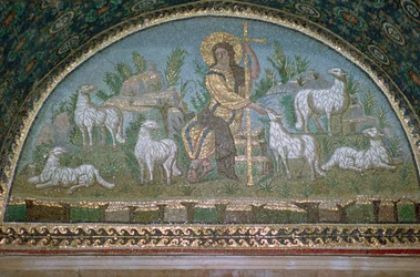 Mosaïque du Christ le Bon Pasteur, 5e siècle av. J.-C.