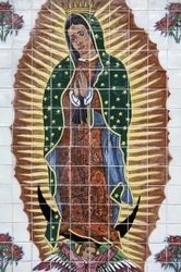Mosaïque de Notre-Dame de Guadalupe à la mission Nombre de Dios, Saint Augustine, États-Unis