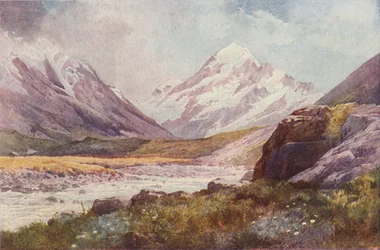 Mont Cook, Nouvelle-Zélande, 1923