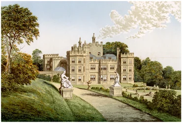 Mount Edgcumbe, Cornouailles, maison de Lord Mount Edgcumbe, vers 1880