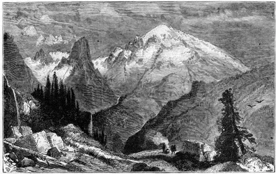Mont Shasta, pic nord de la Sierra Nevada, Californie, USA