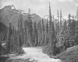 Monts Cheops et Hermit, chaîne Selkirk des Rocheuses, USA