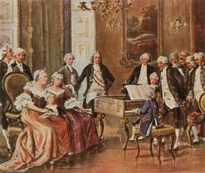 Mozart joue pour l