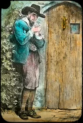 M. Fearing à la porte, du Progrès du Pèlerin