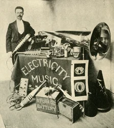 M. Patterson et son appareil, 1900