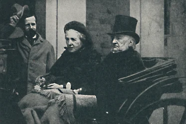 M. et Mme Gladstone traversant Glasgow lors des élections générales de 1892, 1900