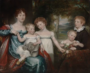 Mme Hawkins et sa famille