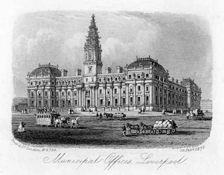 Bureaux municipaux, Liverpool, 10 février 1875