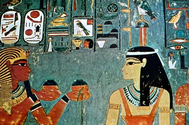 Fresque des tombes des nobles, Thèbes, Louxor, Égypte