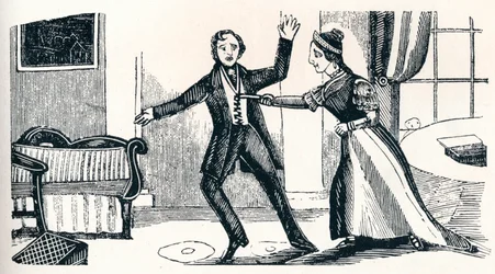 Assassinat du capitaine Lawson A Cock, vers 1840, 1902
