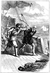 Mutinerie sur le navire de Henry Hudson, 1611 vers 1880
