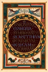 Noms des quatre évangélistes, vers 800 après J.-C.