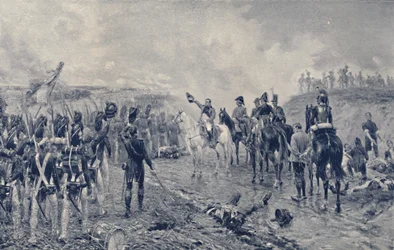 Napoléon et la Vieille Garde avant Waterloo, 1815, 1896