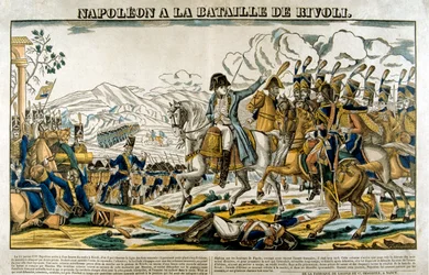 Napoléon à la bataille de Rivoli, 14 janvier 1797