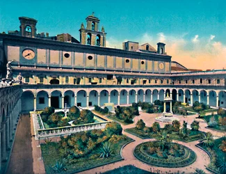 Naples - Kiosque de S. Martino, vers 1900