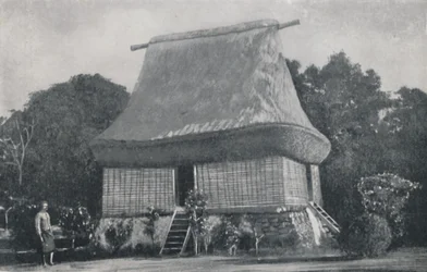 Maison indigène, îles Fidji, 1923