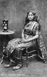 Danseuse indigène, Inde, début du 20e siècle