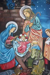 Scène de la Nativité Brazzaville Congo