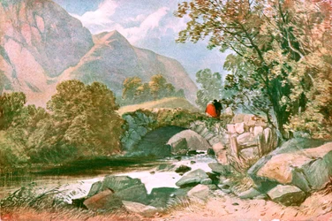 Près de Bettws-y-Coed, nord du Pays de Galles, vers 1900