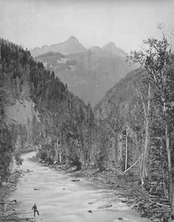 Montagnes Needle, Canyon du Rio de las Animas, c1897