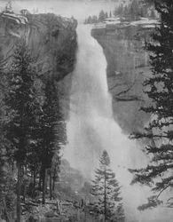 Chute Nevada dans la vallée de Yosemite, 19ème siècle