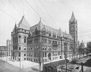 Nouvelle mairie, Cincinnati, Ohio, USA, vers 1900