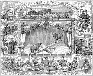 Vœux du Nouvel An des agents de change Mercer Locock à leurs clients, 1894