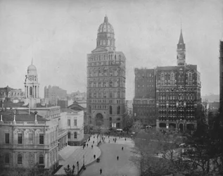 Bâtiments de journaux de New York, 19e siècle
