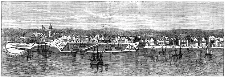 New York au milieu du 18ème siècle, vers 1880