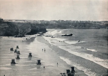 Newquay - Un lieu de baignade tranquille, 1895
