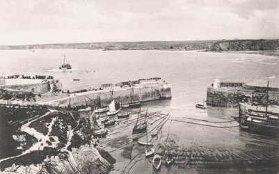 Port de Newquay, Newquay, Cornouailles, 1908
