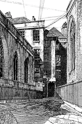 No. 8, Cliffords Inn, et Hall à gauche, 1903