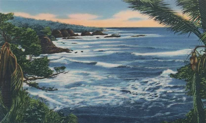 Côte nord, Trinidad, B.W.I., vers 1940
