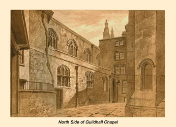 Côté nord de la chapelle Guildhall, 1886